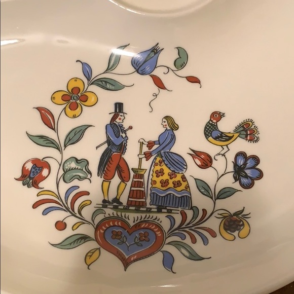 Iva Lure by Crooksville partitioned platter - Picture 2 of 4